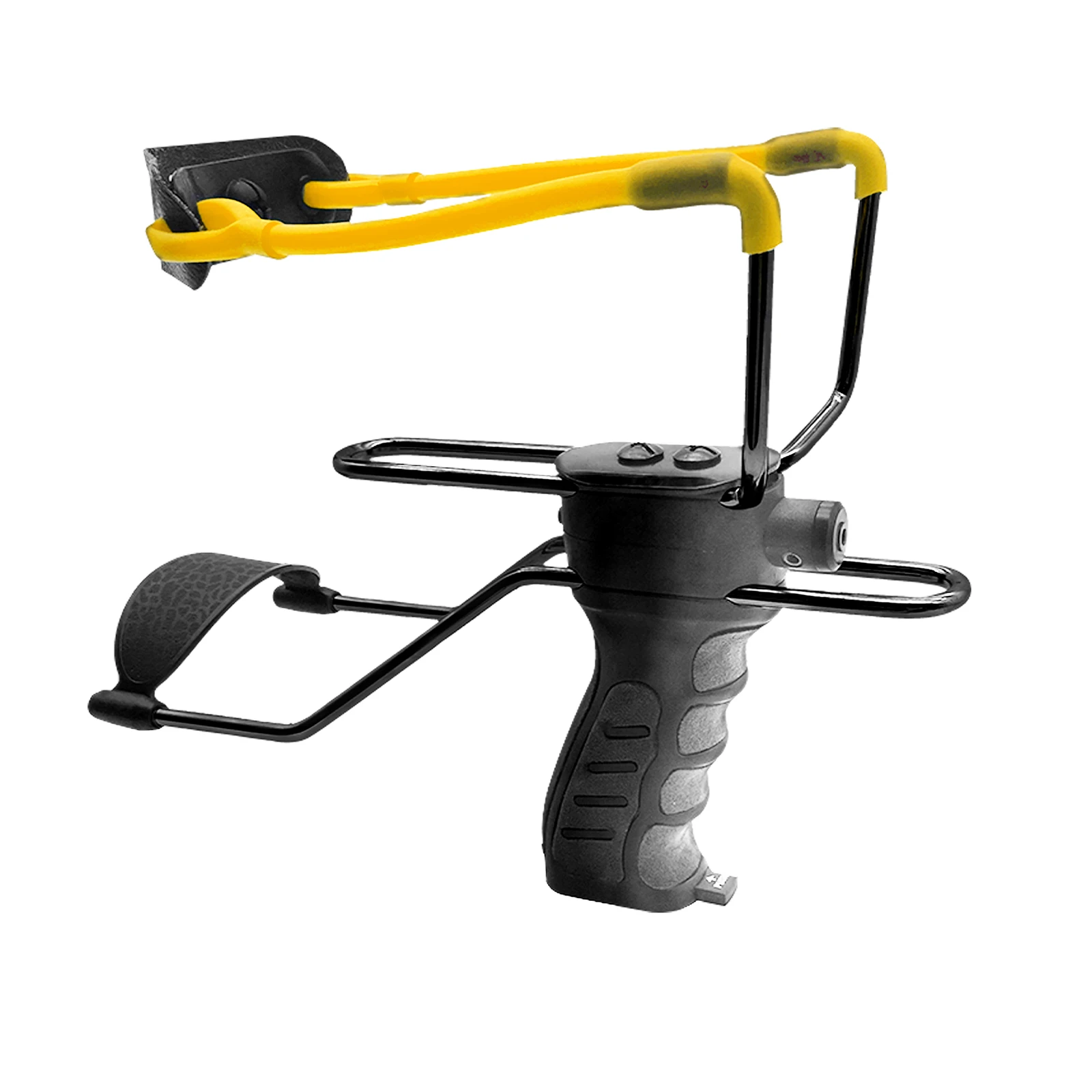 

Professional slingshot for biginers, black and yellow, high stability, high elasticity training slingshot (with laser)