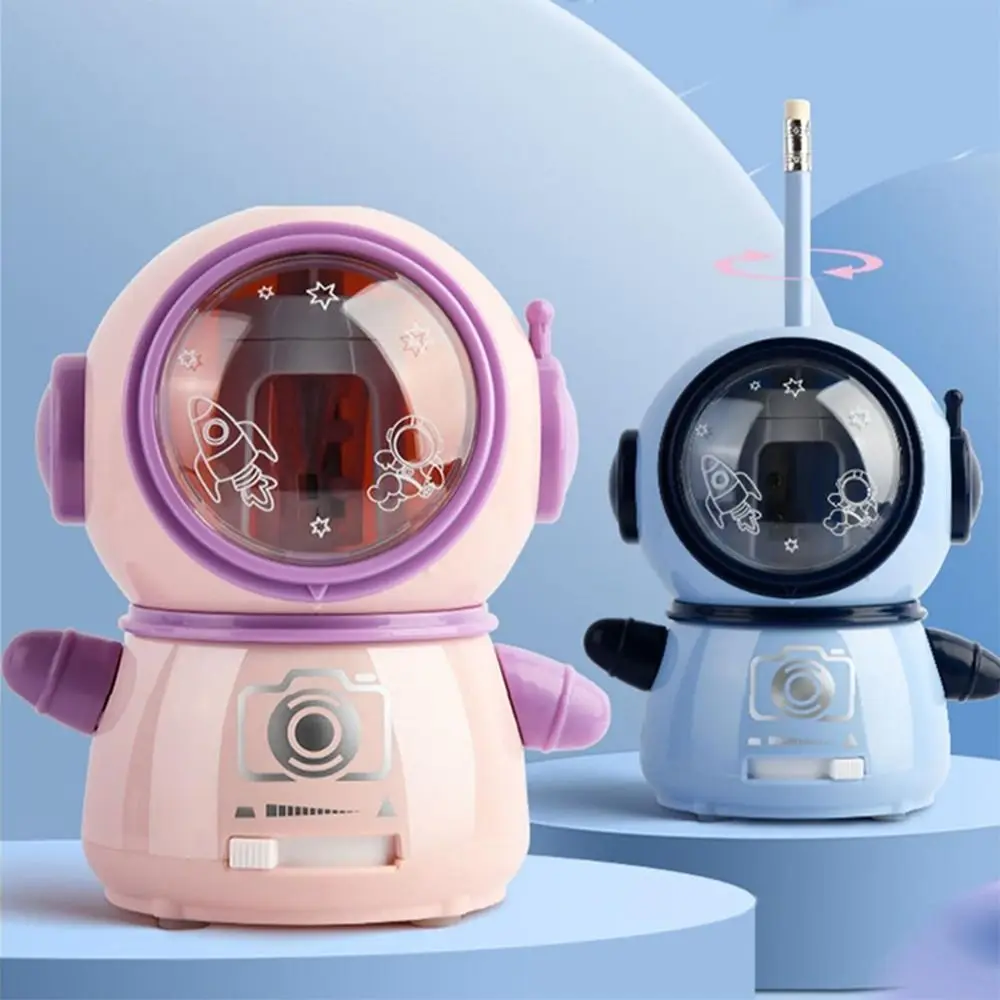 

Automatically Enters Lead Electric Pencil Sharpener Anti Sticking Lead Astronaut/Panda Design Pencil Sharping Tool