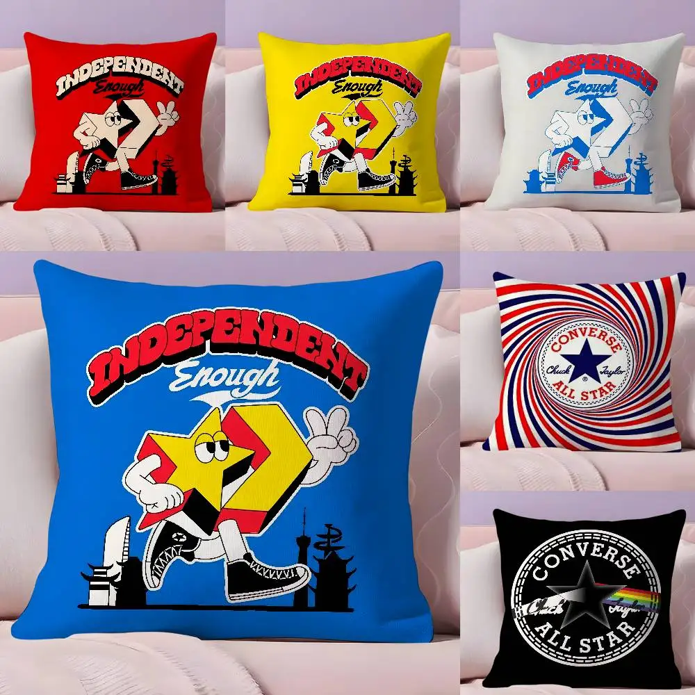 

Fashion C-ConverseS Pillow Case Ultra Soft Skin Friendly Fabric Cloud Like Comfort & Concealed Zipper