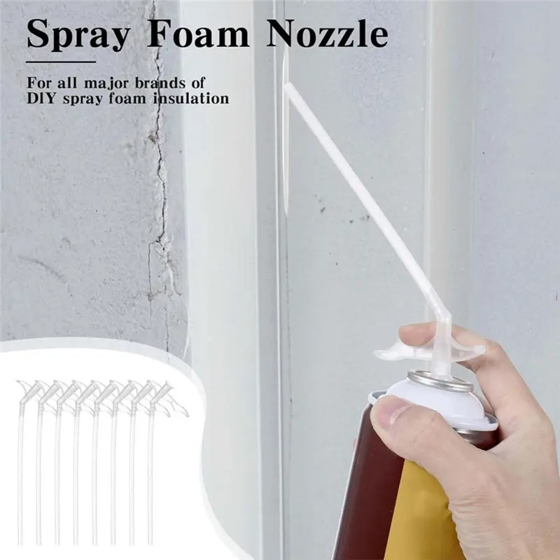 [NEWA64Z!】 Sprays Foam Replacement Tube 50Pcs Sprays Foam Nozzle Attractive Expanding Foaming Nozzles For DIY Projects