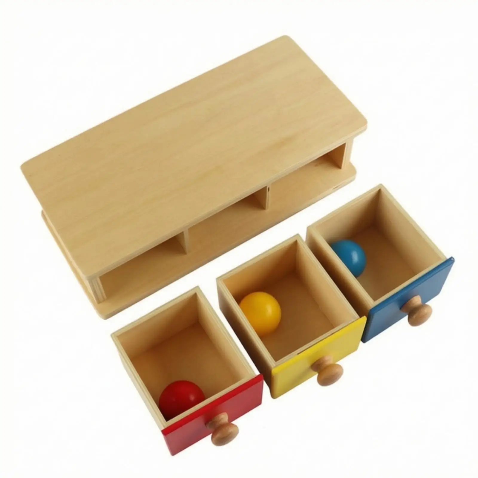 Child-Centered Drawer Box Color Recognition Shape Sorter Developmental
