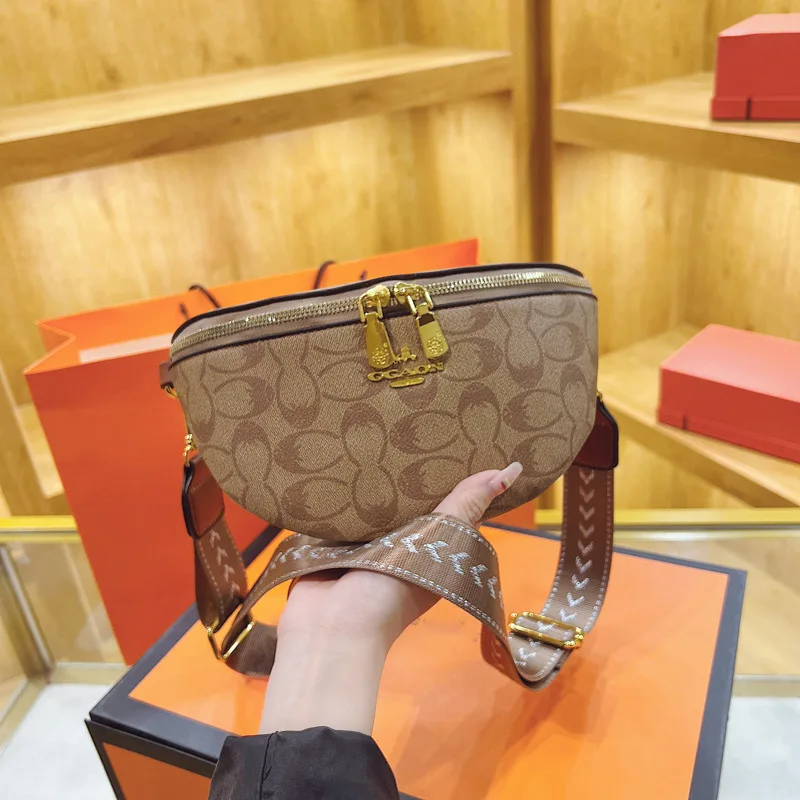 Niche bag women's high-end printing casual women's bag versatile breast bag broadband shoulder bag messenger bag