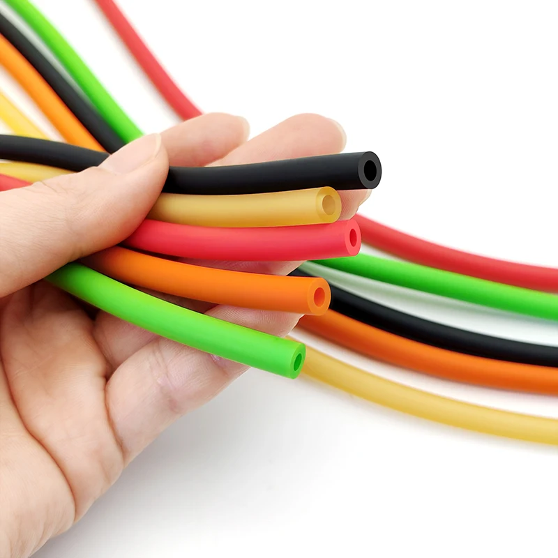 1/2M DIY Slingshot Band أنبوب اللاتكس الطبيعي - ID 1.6-12mm خرطوم مطاطي مرن عالي المرونة مضاد للكسر، مورد حرفي متعدد الألوان #3