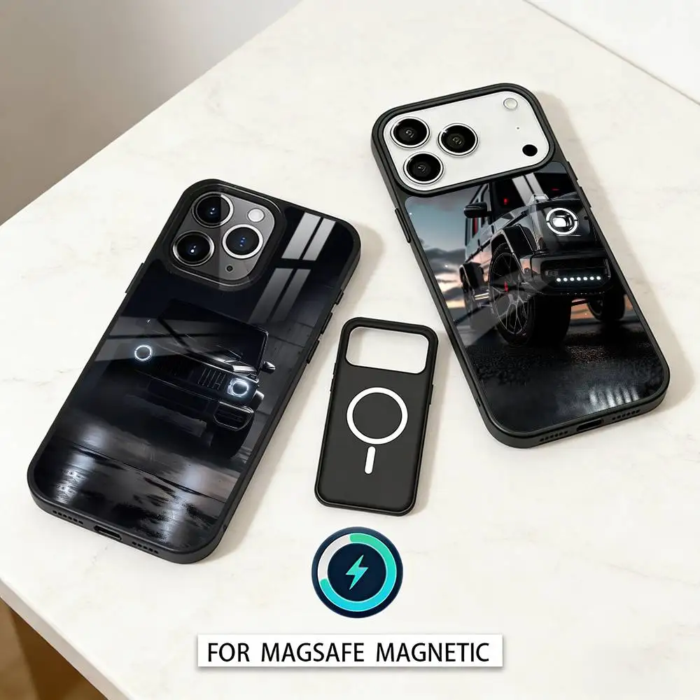 

Car M-Mercedes-ES G-G Phone Case For iPhone17,16,15,14,13,12,Pro,Max,Magnetic For Magsafe Wireless Charging