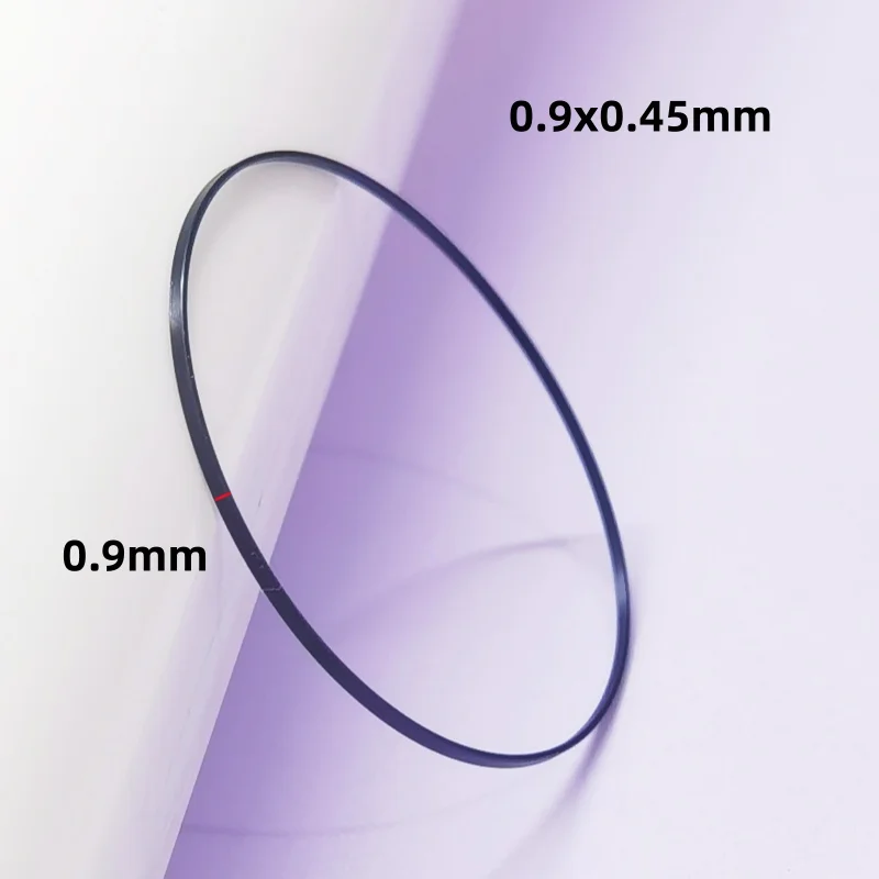 0,9 mm Höhe, 0,45 mm dick, schwarze I-Ring-Uhrenkristalldichtung, 30 mm bis 40 mm Innendurchmesser für wasserdichtes Uhrenglas YZC575 – Detail 2