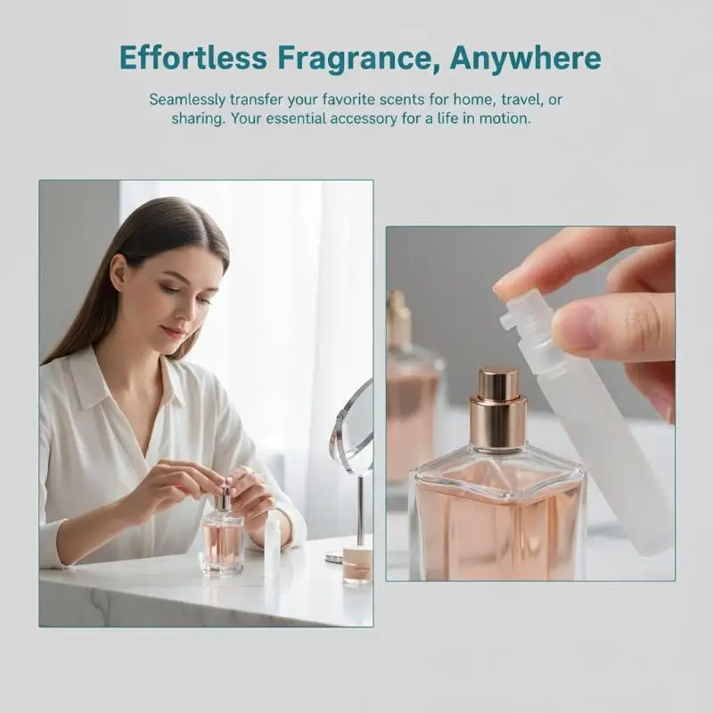 50Pcs Mini Refillable Perfume Converter Perfume Dispenser Travel Size Refill Tool For Perfume Samples Distribution