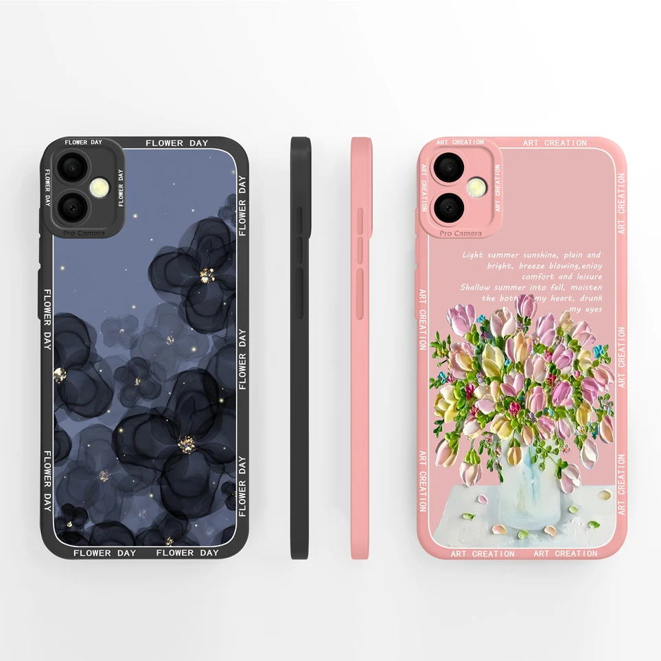 Luxury Case For Samsung Galaxy A05 A05s Fashion Cute Stars Liquid Soft Silicone Back Cover Protective Coque For A 05 A05s Funda