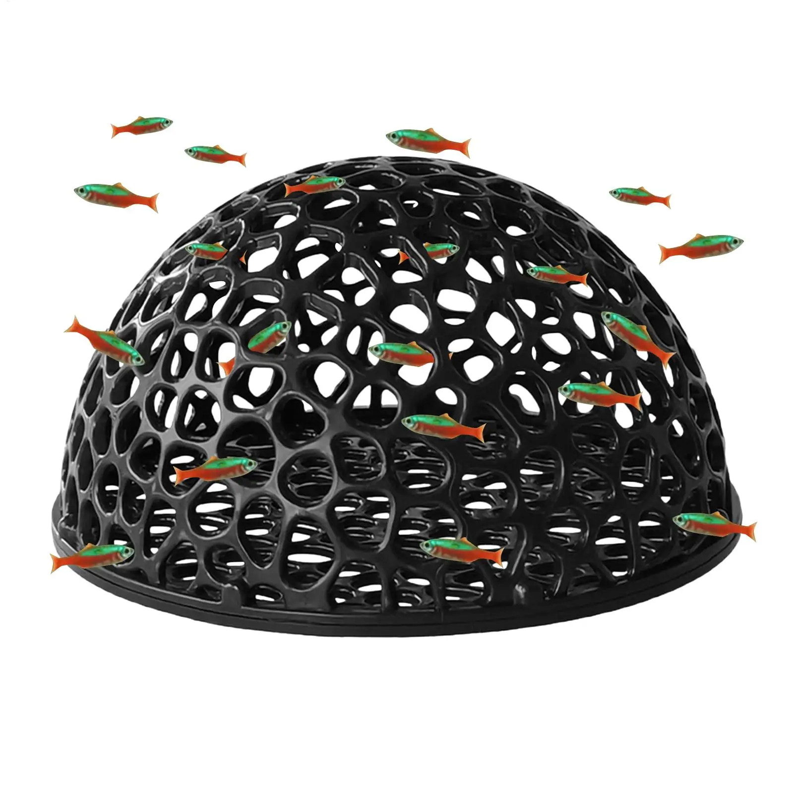 Casa para camarones de acuario, cueva mini porosa para bettas, escondite para peces, refugio para camarones, nido de cría para camarones, decoración acuática