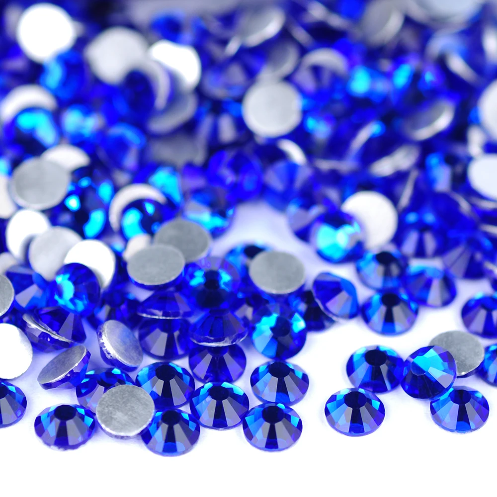 PUBRILEX Crystal Glass Flatback Rhinestones 2058 NO Hotfix Strass DIY Rhinestone Nail Art Craft Garment Dress Decoration
