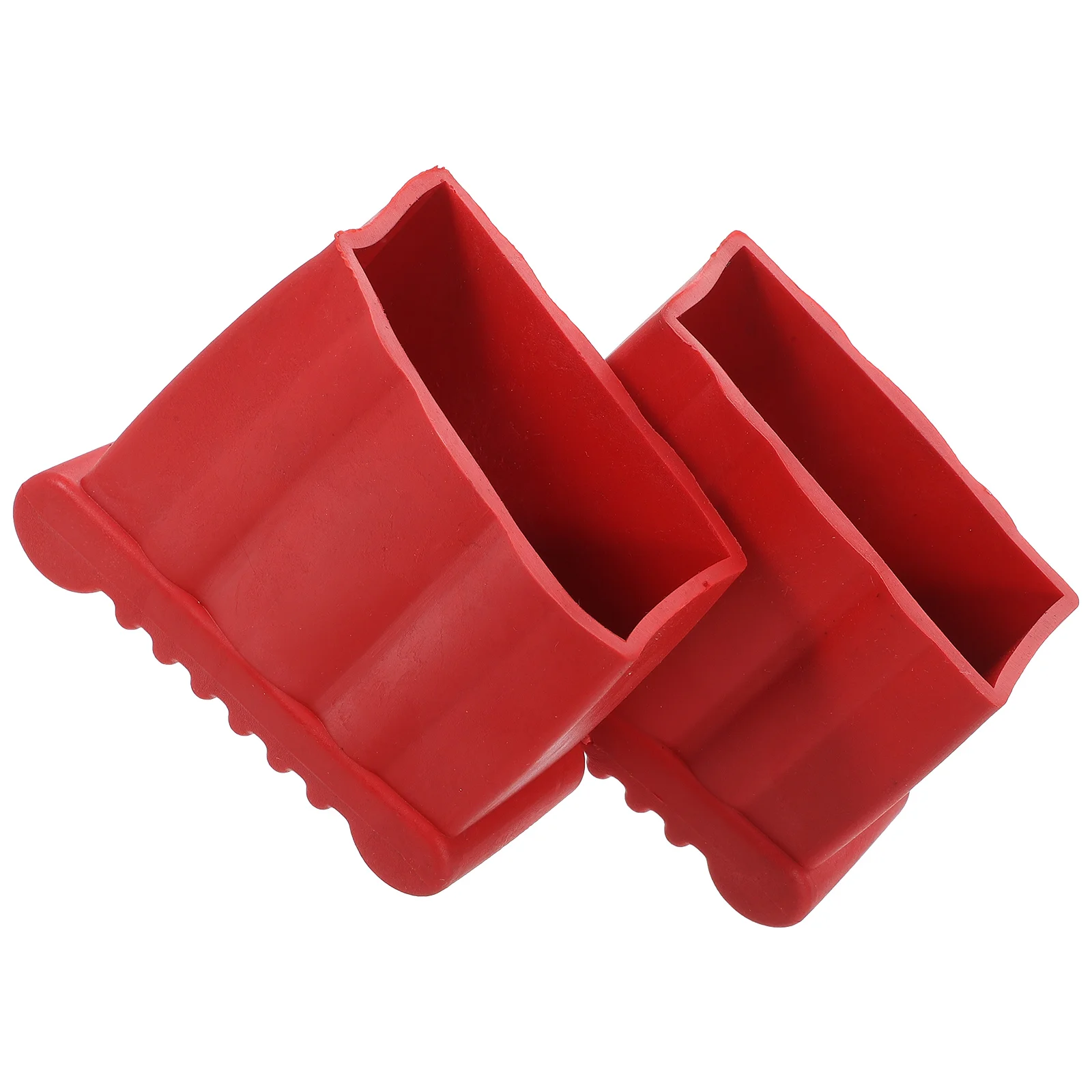 Motorhomes Ladder Foot Cover Feet Pads Chair Leg Floor Protectors Red Rubber Anti-slip