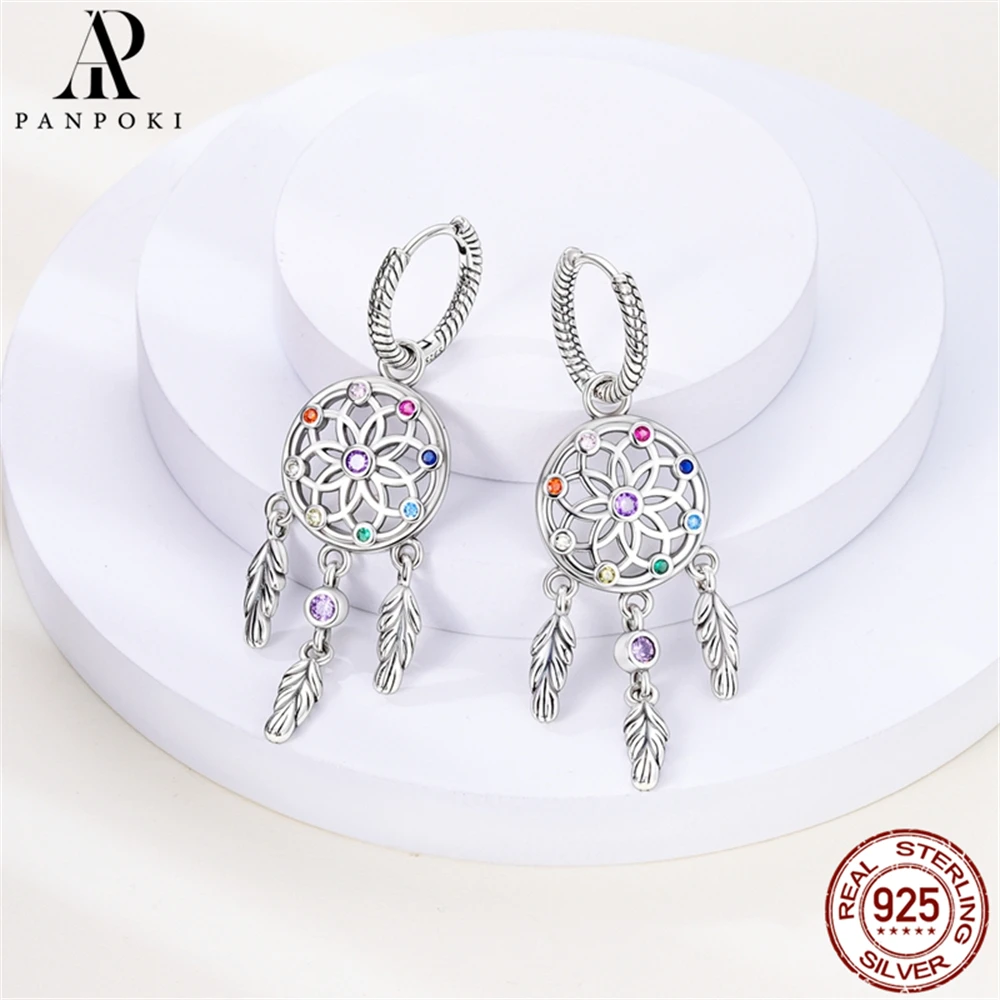 Hot 60 Styles Sterling Silver 925 Star Moon Heart Shaped Drop Earrings Feather Hopps for Women Wedding Fine S925 Jewelry Gifts