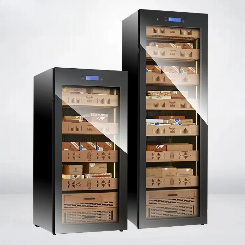 Luxurious Constant Temperature and Humidity Cedar Wood Large-capacity Cigar Cabinet Without Smoking Utensils Storage Cabinet