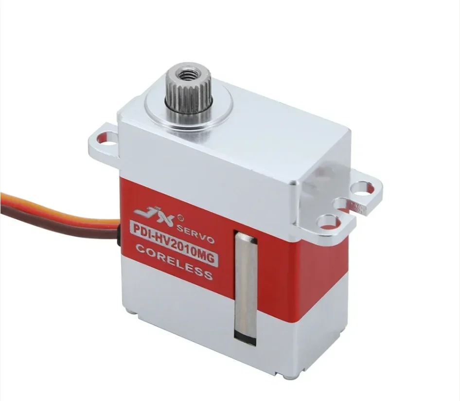 JX PDI-HV2010MG 11kg digitale servo met hoog koppel, 8,4 V kernloze motor mini-formaat voor RC helikopter robotarm