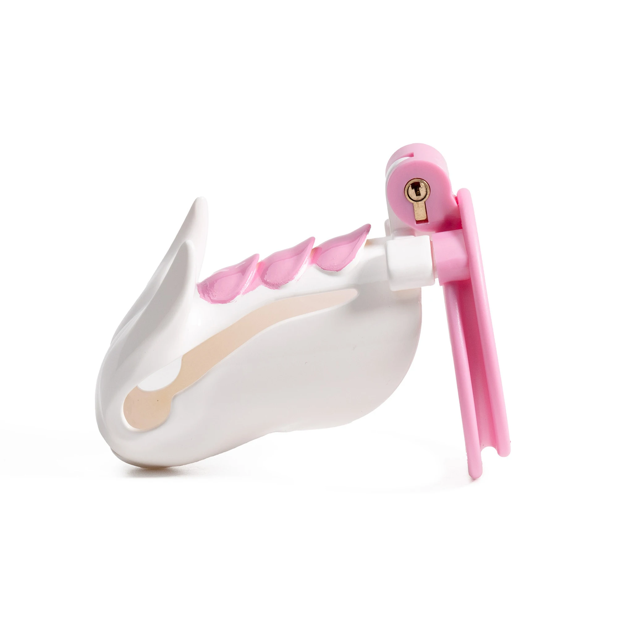 Little Devil Chastity Cage Men's Cock Device with 4 Size Penis Rings Lower Body Restraint Anti Erection SM Training Sex Toy Lock