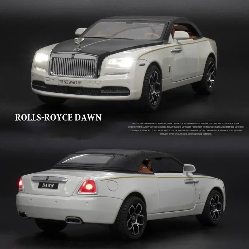 1:24 Rolls Royce Dawn Spofec Spectre Alloy Car Diecasts & Toy Vehicles Car Model Sound and light Pull back Car Toys For Kids