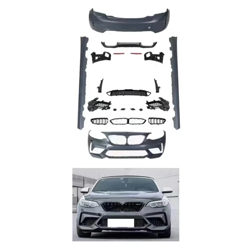 

Car Auto Part Plastic PP Front Bumper Splitter Lip Rear Diffuser Body kit Side Skirts Spoiler F22 M2C Style 2014-2019