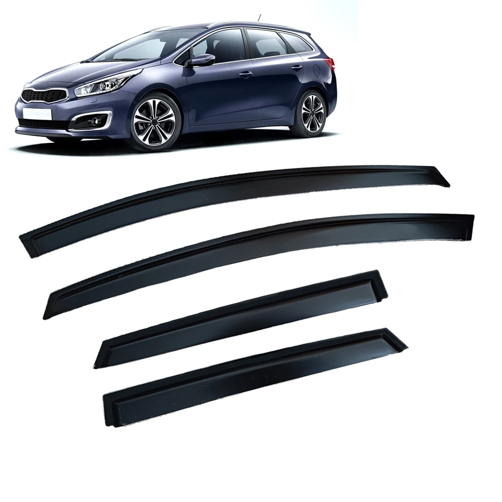 

Window Visor for Kia Ceed Wagon 2012 2013 2014 2015 2016 2017 2018 Wind Deflectors Rain Guards Door Visor Vent Shades Ventvisor