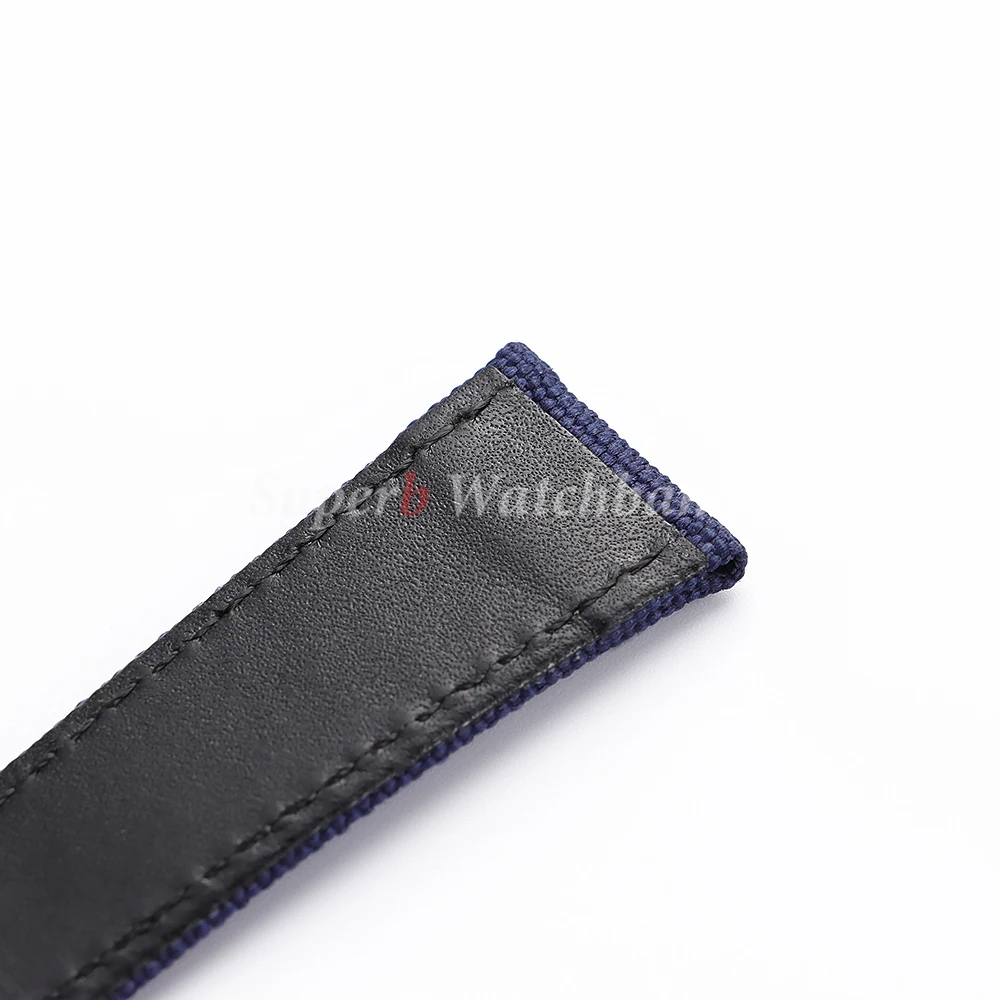 Nylon Strap Canvas Leather Watchband for Omega 20mm 22mm Universal Watchband Waterproof Bracelet for Men Women Watch Accessories