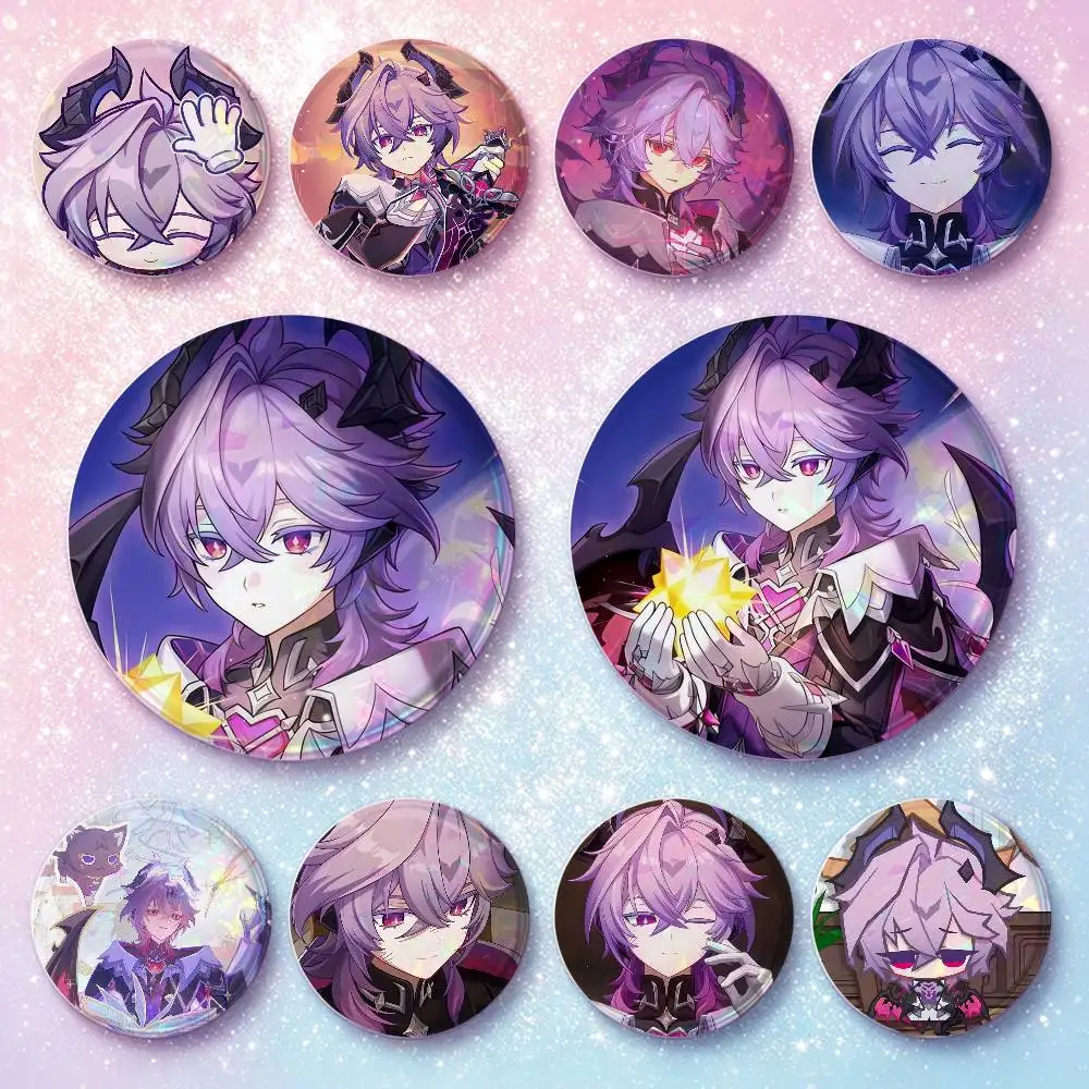 Durin Hot Game Genshin Impact Badges 25 32 44 58 75 Mm Round Cosplay Pin Bag Decor Fans Collect Friends Gifts Brooch Souvenir