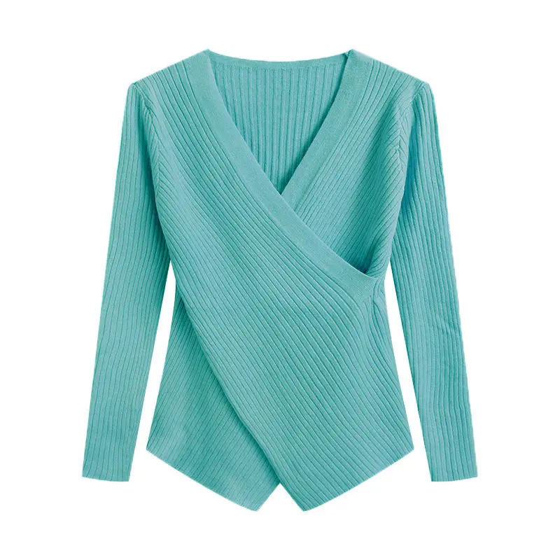 Milk style early autumn black slim fit knit top women's bottom sweater 2024 sweater  cashmere  oversized sweater  pulls