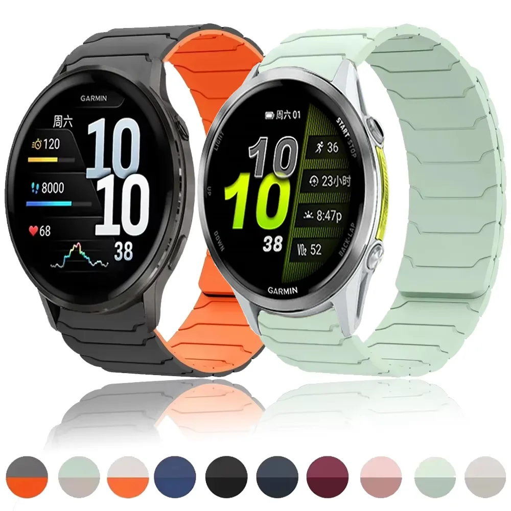 20mm 22mm magnetisches Silikonarmband für Garmin Venu 4 45mm Armband Garmin Forerunner 970 570 165/Active 6/Vivoactive 6