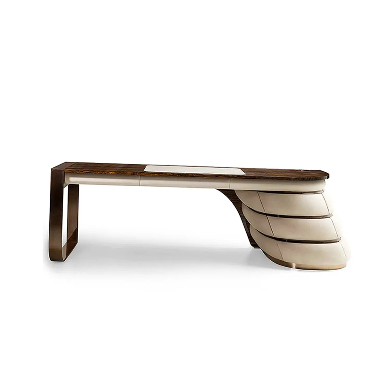 Italian Style Modern Modular Desk and Chair Combination with MDF Material Large Flat Study for Office Building