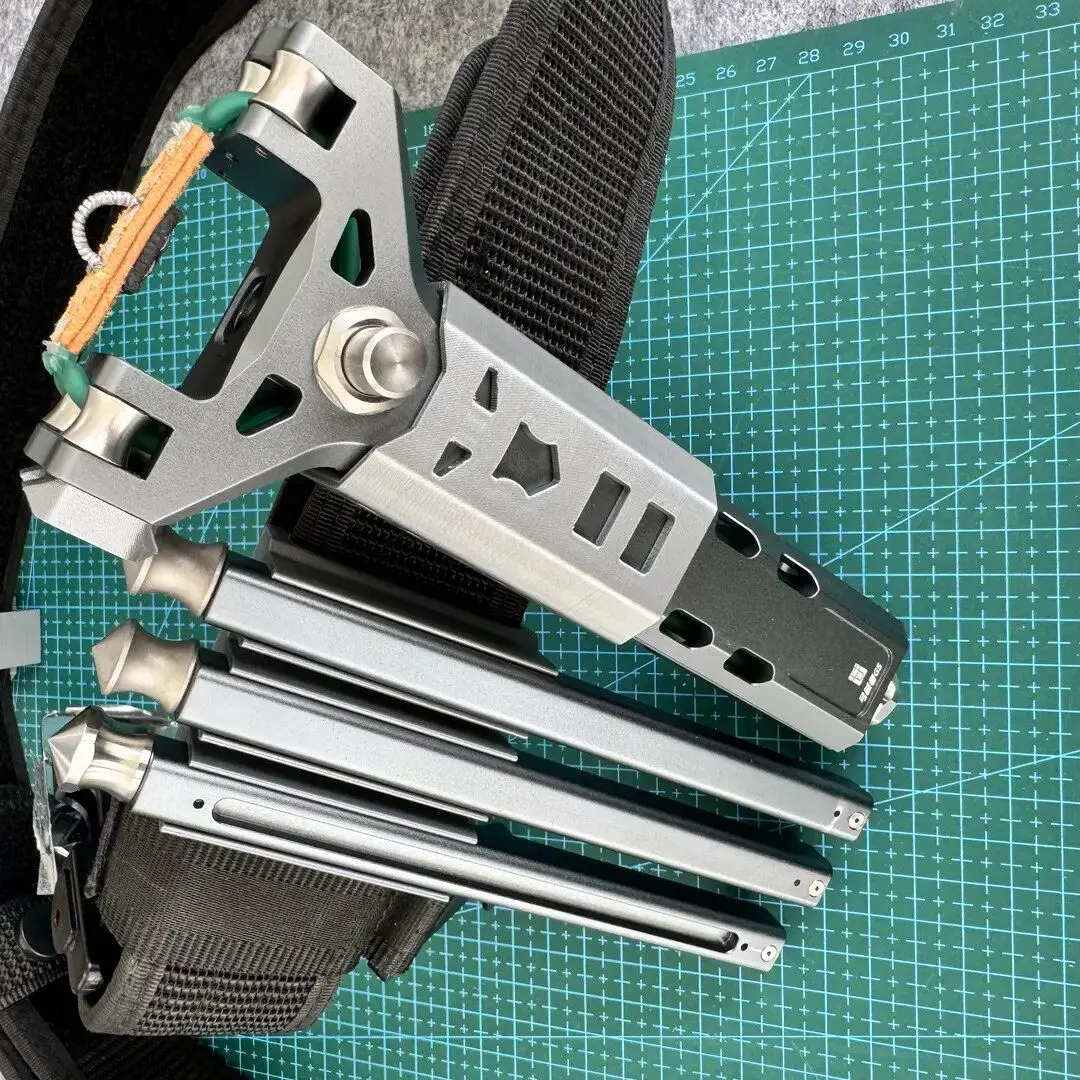 NEW High-precision Aluminum Alloy Automatic Rapid-fire Bow for Outdoor Portable Hunting EDC Tool Creative High-end Gift