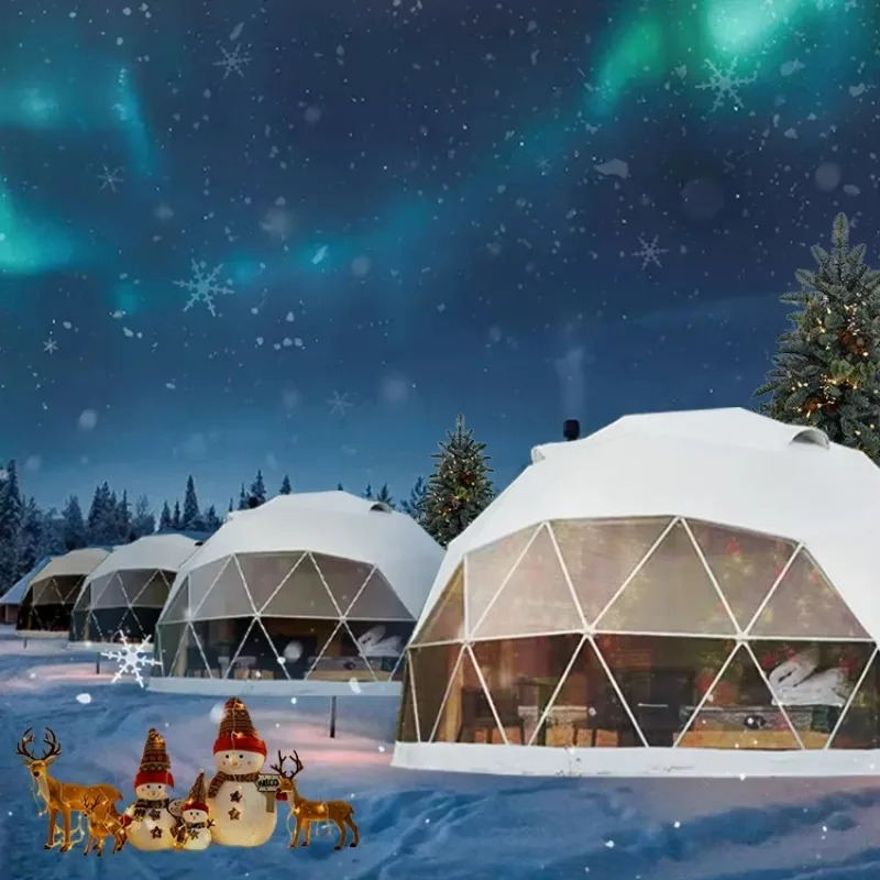 Children's ice house shaped dome amusement area