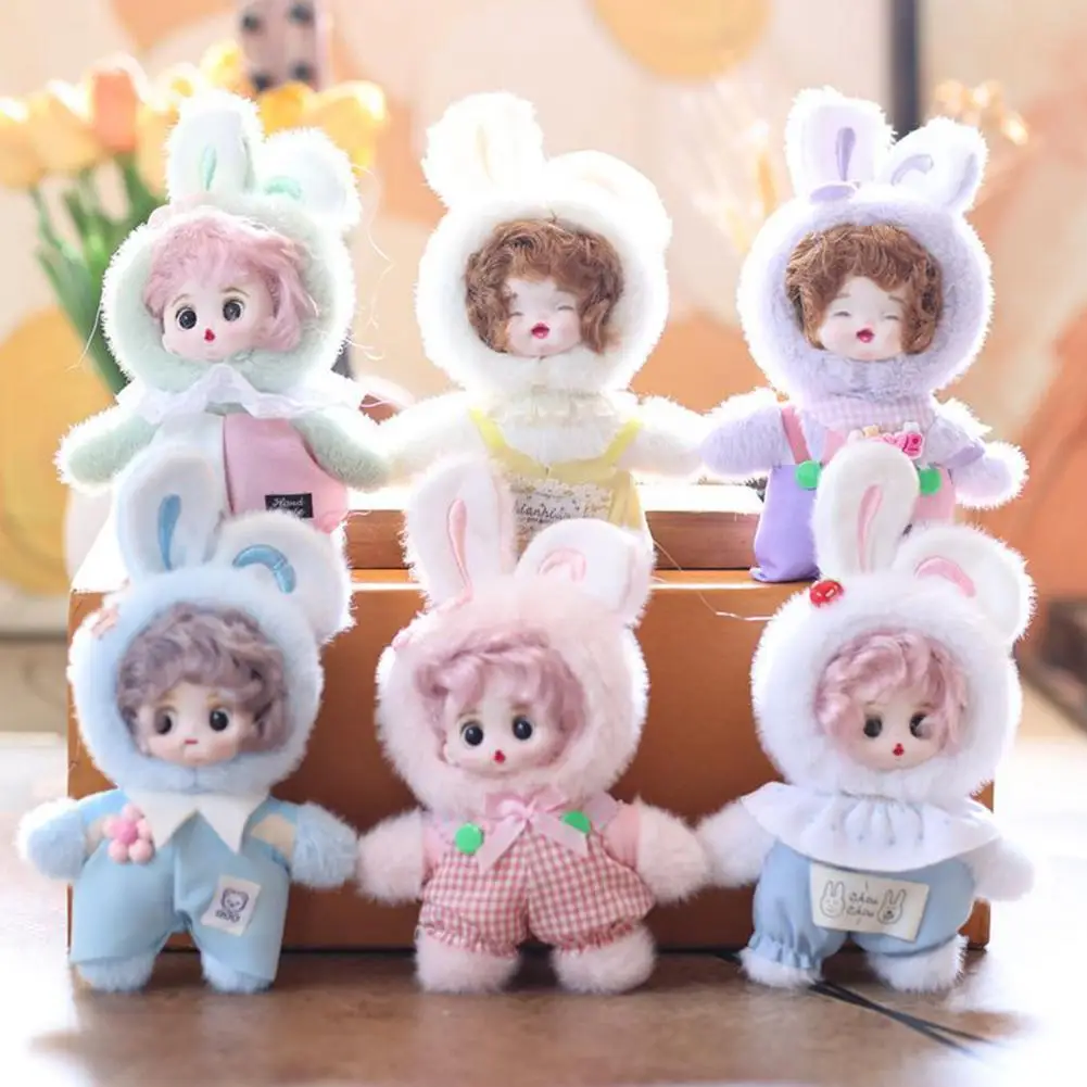 

Cute Doll Pendant Loveliness Keychain Plush Toy Doll Anime Figures Dolls Gift Gift Rabbit Ears Doll Bag Pendant Decor