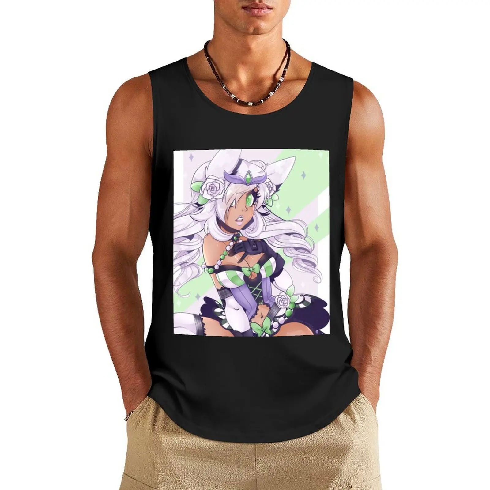 

Goodra Gijinka Tank Top anime gym gym Men's t-shirts sleeveless shirt man Men's t-shirts