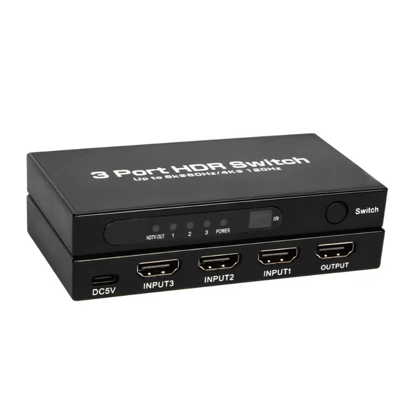 2025 New High Definition Switcher Three in One Out Four in One Out Five in One Out Converter Supports 4K Computers