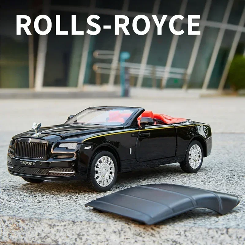 1:32 Rolls Royce Dawn Spofec Alloy Die Cast Toy Car Model Sound and Light Pull Back Children\'s Toy Collectibles Birthday gift