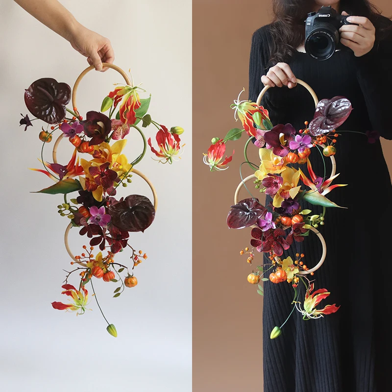 

Архитектура, атмосфера, ручные цветы, новая имитация невесты в китайском стиле, подходящая для спален и гостиных.