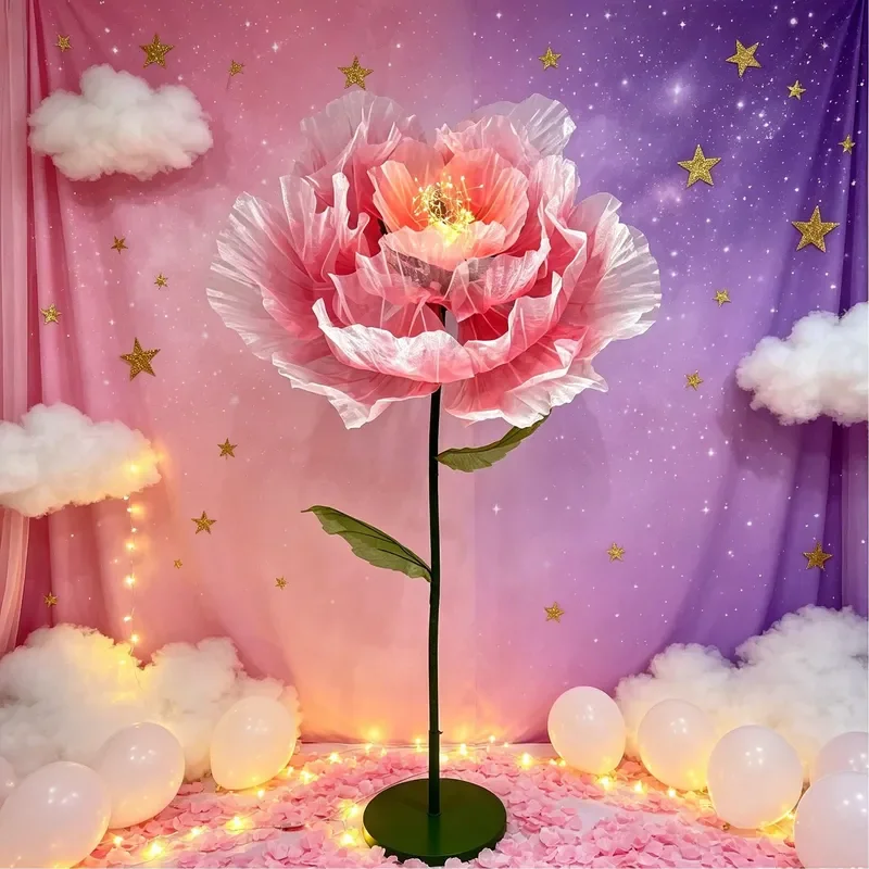Automatic Opening Rose Mechanical Simulation Flower Moving Petals Artificial Bloom Wedding Party Centerpiece Home Decor Gift