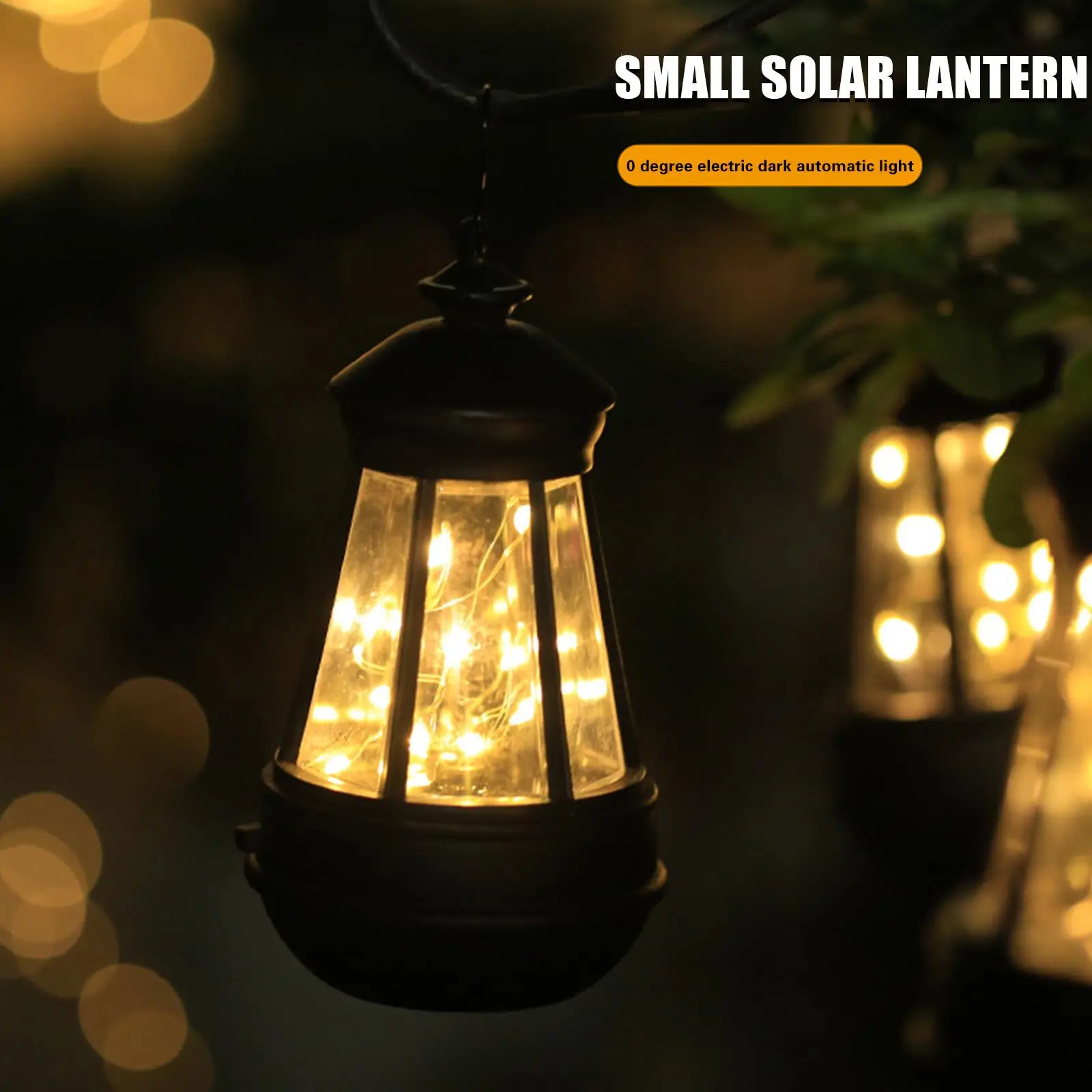 Solar Lamps 2V 40MA Waterproof LED Retro Lantern Hanging Camping Party Outdoor Garden Balconies Decoration Yard Light Home Decor