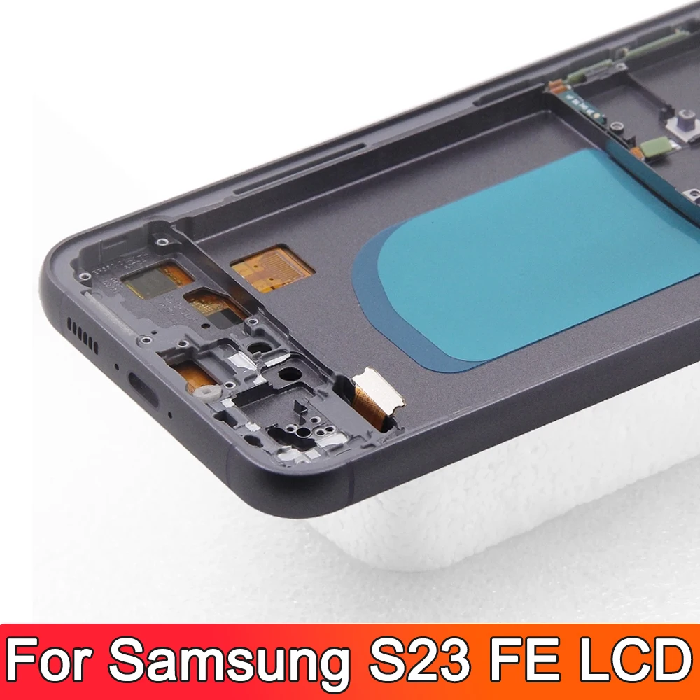 OLED Quality For Samsung S23 FE 5G S711B S711B/DS S711U S711W S7110 LCD for S23FE Display With Frame Touch Screen Assembly