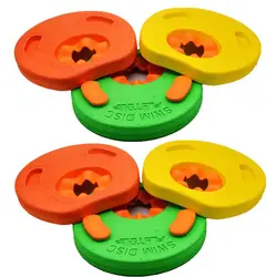 Juego de 6 piezas para niños, discos de natación de espuma EVA, bandas para los brazos, mangas flotantes inflables, Flotadores para bebés, ejercicios de natación, anillos circulares