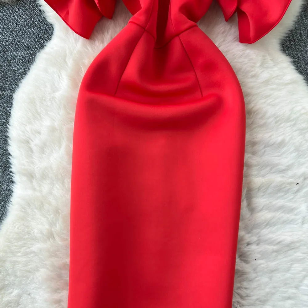 Chic vintage hollow out pencil dress Elegant Fairy korean fashion Boho Sundress women clothing Long dress