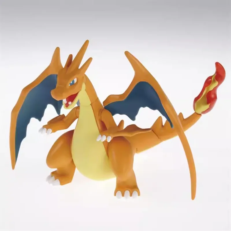 Bandai Original Pokemon Anime Figure Charizard Evolution Series Action Figure Toys for Kids Gift Collectible Model Ornaments