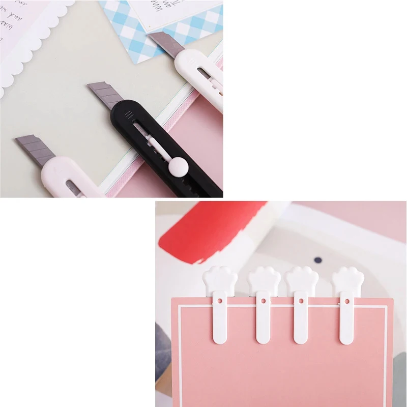 Lytwtw's Cartoon Utility Knife Art Cutter Student DIY Stationery School Supplies image 4