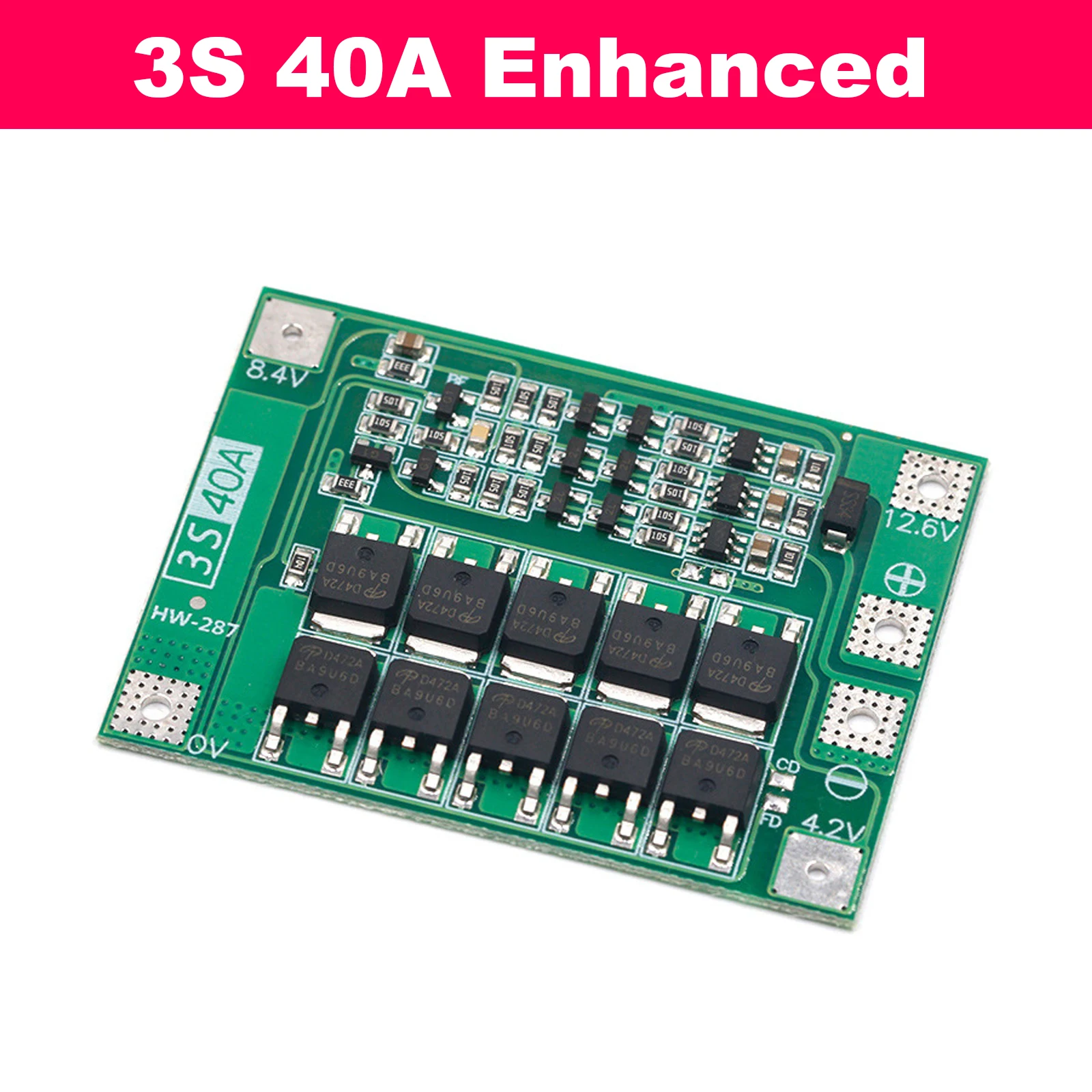 3S 4S 40A 60A Li-Ionen-Lithium-Batterieschutzplatine BMS 12V 16.8V mit Überladungsschutz und verbessertem Balancing für Bohrmaschinen und DIY-Anwendungen