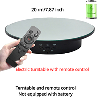 Motorised Rotating Carousel with Remote Control, Jewelry Display, Photography and Video, 360 Degrees, 3-position Adjustment