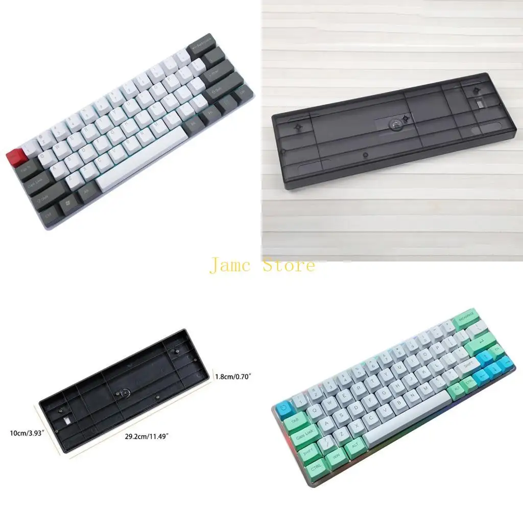 LX0B 60% GH60 Keyboard Plastic for Shell for Case Compatible GH60 Poker2 Pok3r Transl