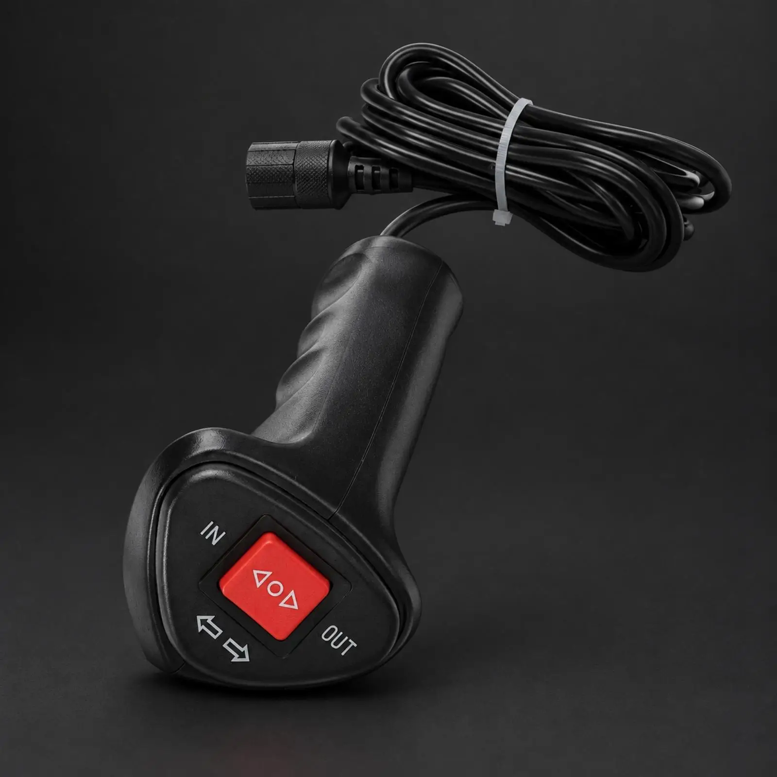 500A Electric Winch Controller Wired Remote Handle for Vehicle Winch with Rocker Switch and Flexible Coiled Cord for Recovery