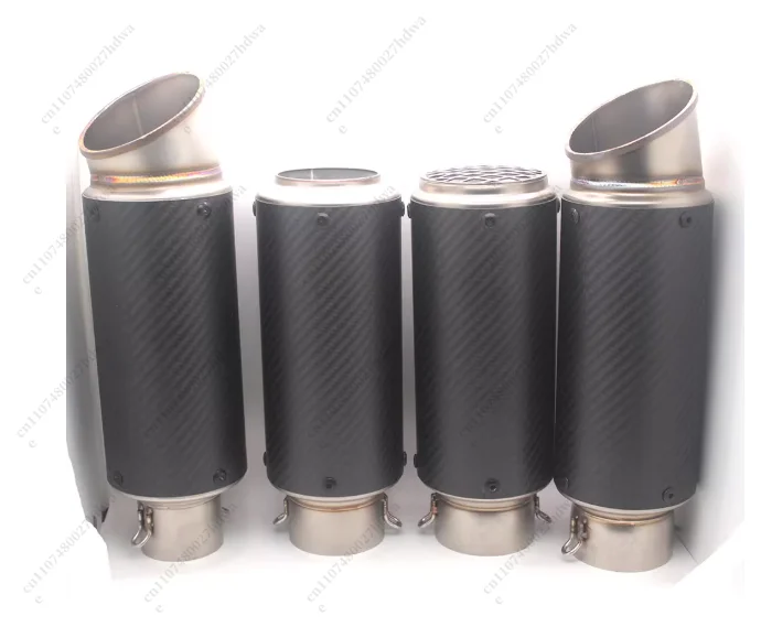 Modified Fried Street Exhaust for SC Carbon Fiber 51mm60mm/63mm Rear Locomotive Universal