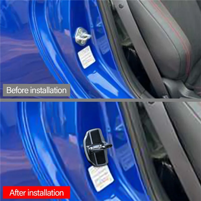 A44F-Car TRD مثبت الباب مشبك لهوندا سيفيك أكورد CRV أوديسي HRV قفل الباب حامي المزالج سدادة يغطي