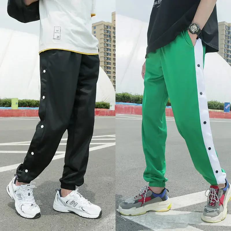 Men Running Sport Pants With Zipper Pockets Football Training Joggings Sweatpants Basketball Soccer Trousers Plus Size For Male