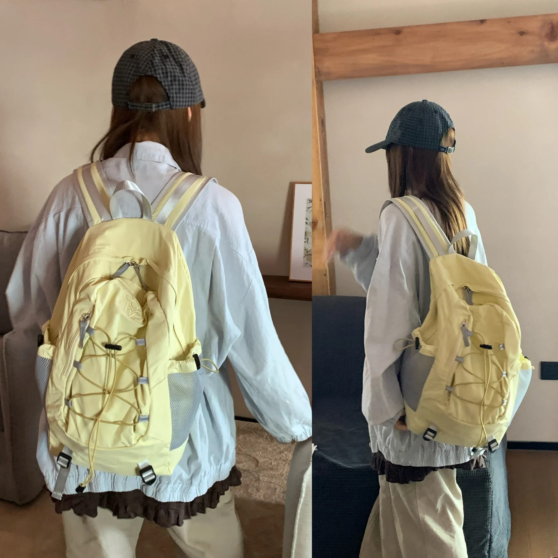 

OoaHZ большая сумка для пешего туризма Weeйл двойная сумка на плечо из ткани с вышивкой, сумка для альпинизма ex Youth Casual Pure Color