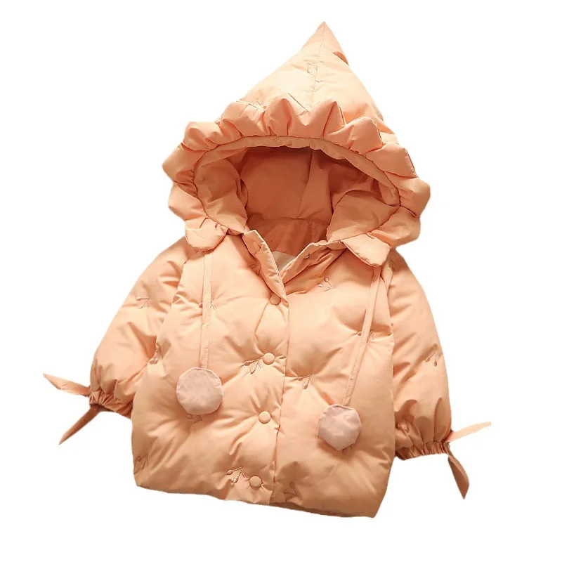 Baby girl cotton-padded winter girl cotton-padded 1-4 years old 3 children foreign style baby children's winter thick girl coat