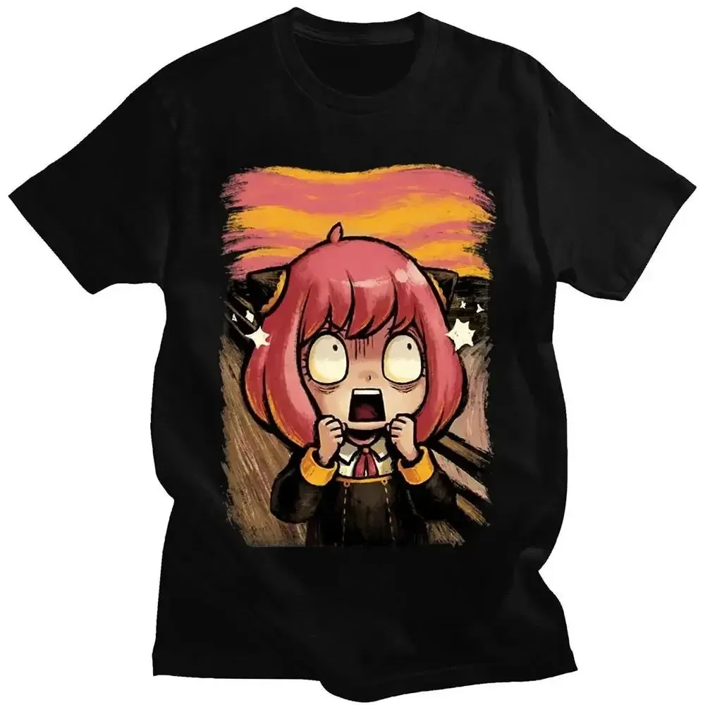 Spy X Family Japanese Anime Anya Forger Graphic Print T Shirt Streetwear Men Women Fashion Short Sleeve Plus Size Unisex T Shirt